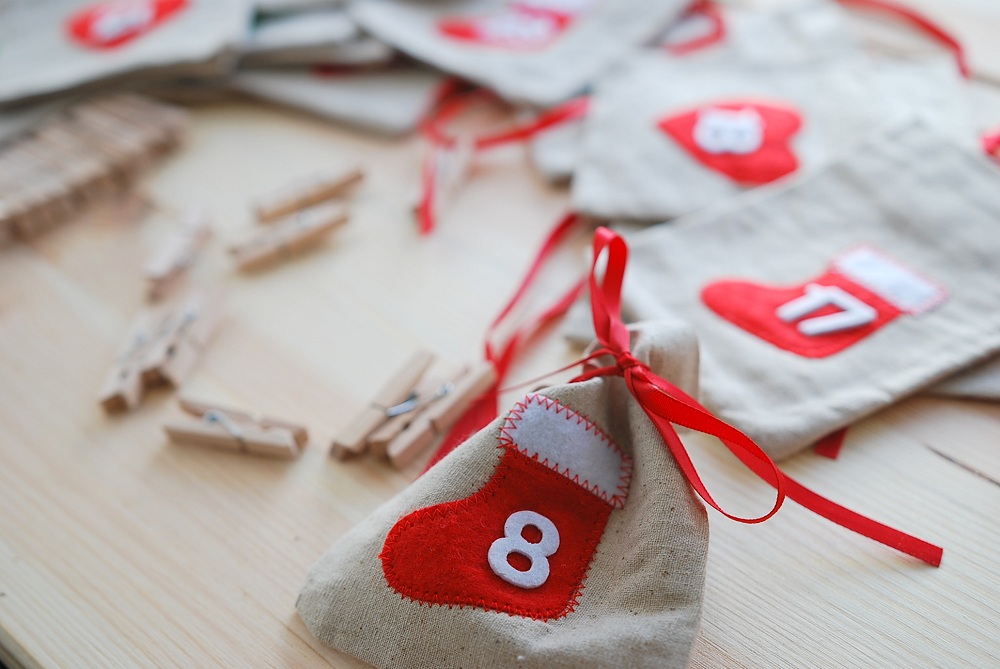 kalendarz adwentowy DIY