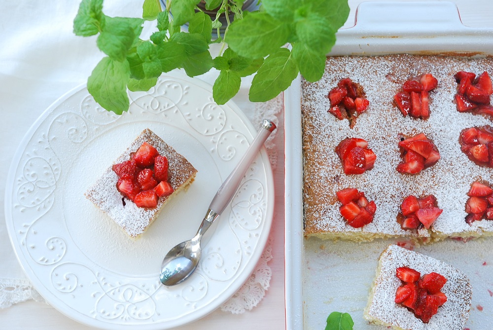 przepis na ciasto z truskawkami