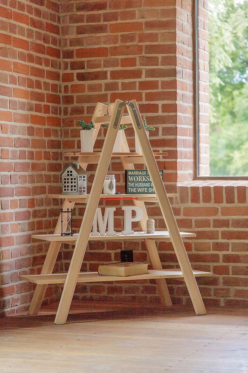 jak-zrobić-regał-z-drabiny