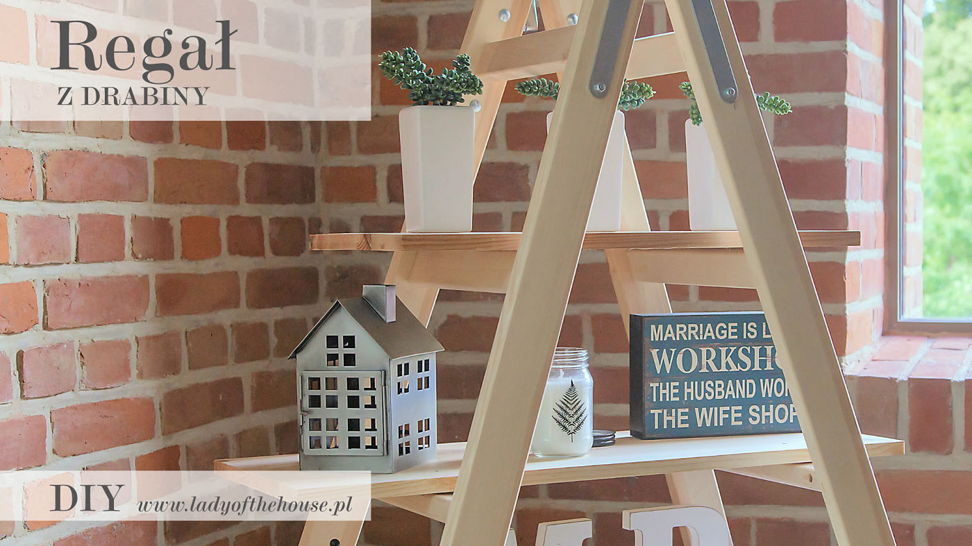 regał-z-drabiny-DIY