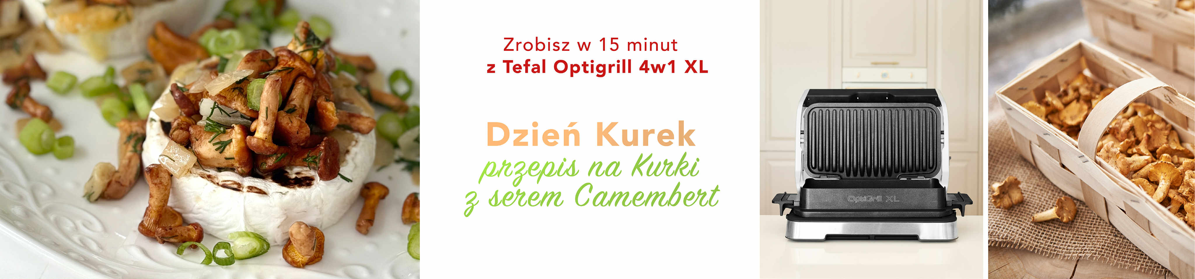 przepis na kurki z camembert