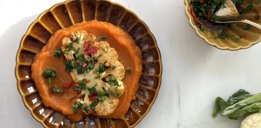 przepis na stek z kalafiora