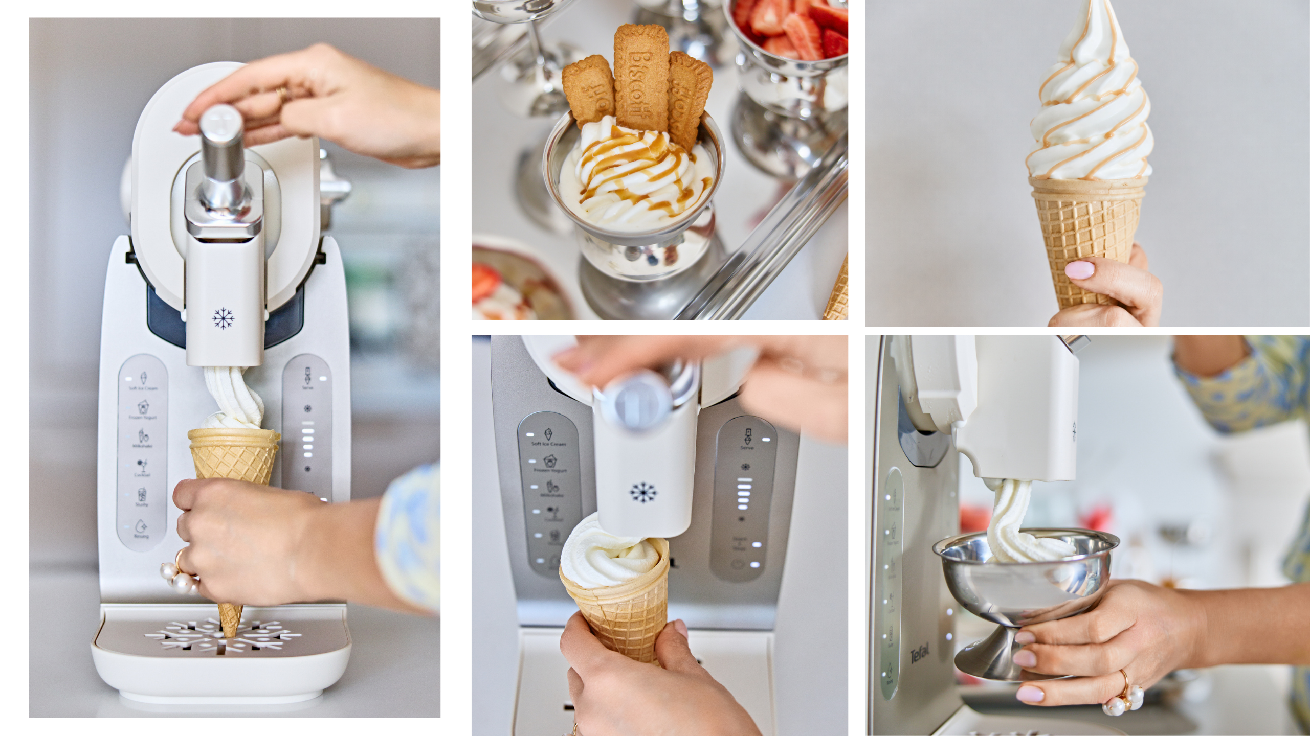 Domowe lody włoskie przygotowane w maszynce Tefal Freezi IG803AE0
